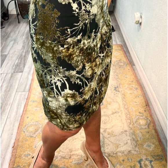 ⭐️Cynthia Steffe,VELVET & Absolutely Stunning Rich Green & Black, Just Add Boots - Picture 6 of 12